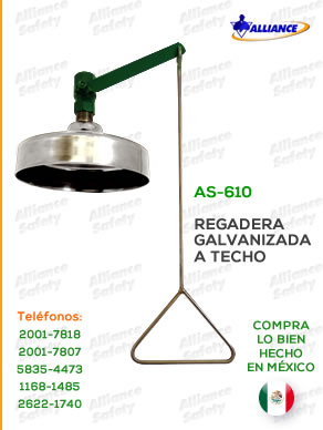 Regadera sencilla a techo (AS-610)