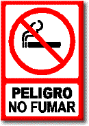 Peligro, no fumar