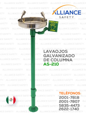 Lavaojos de Columna Galvanizado (AS-210)