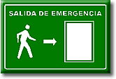 Salida de emergencia hacia la derecha