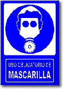 Uso obligatorio de mascarila