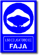 Uso obligatorio de faja