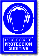 Uso obligatorio de protecci&oacute;n auditiva
