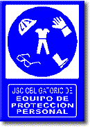Uso obligatorio de equipo de protecci&oacute;n personal