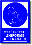 Uso obligatorio de uniforme de trabajo