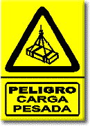 Peligro: Carga pesada
