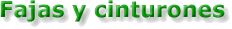 Fajas y cinturones